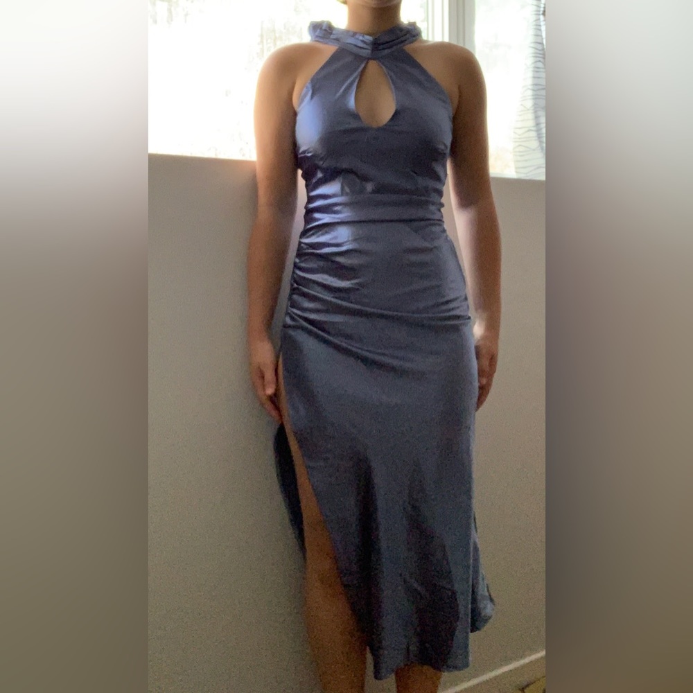 Satin midi dress